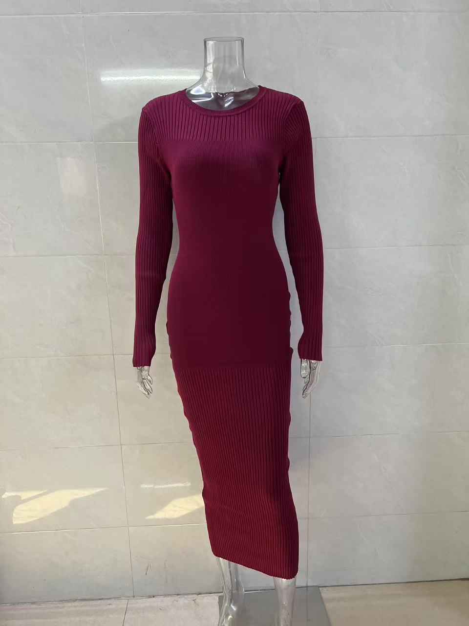 Knitted Long-Sleeve Sweater view 10