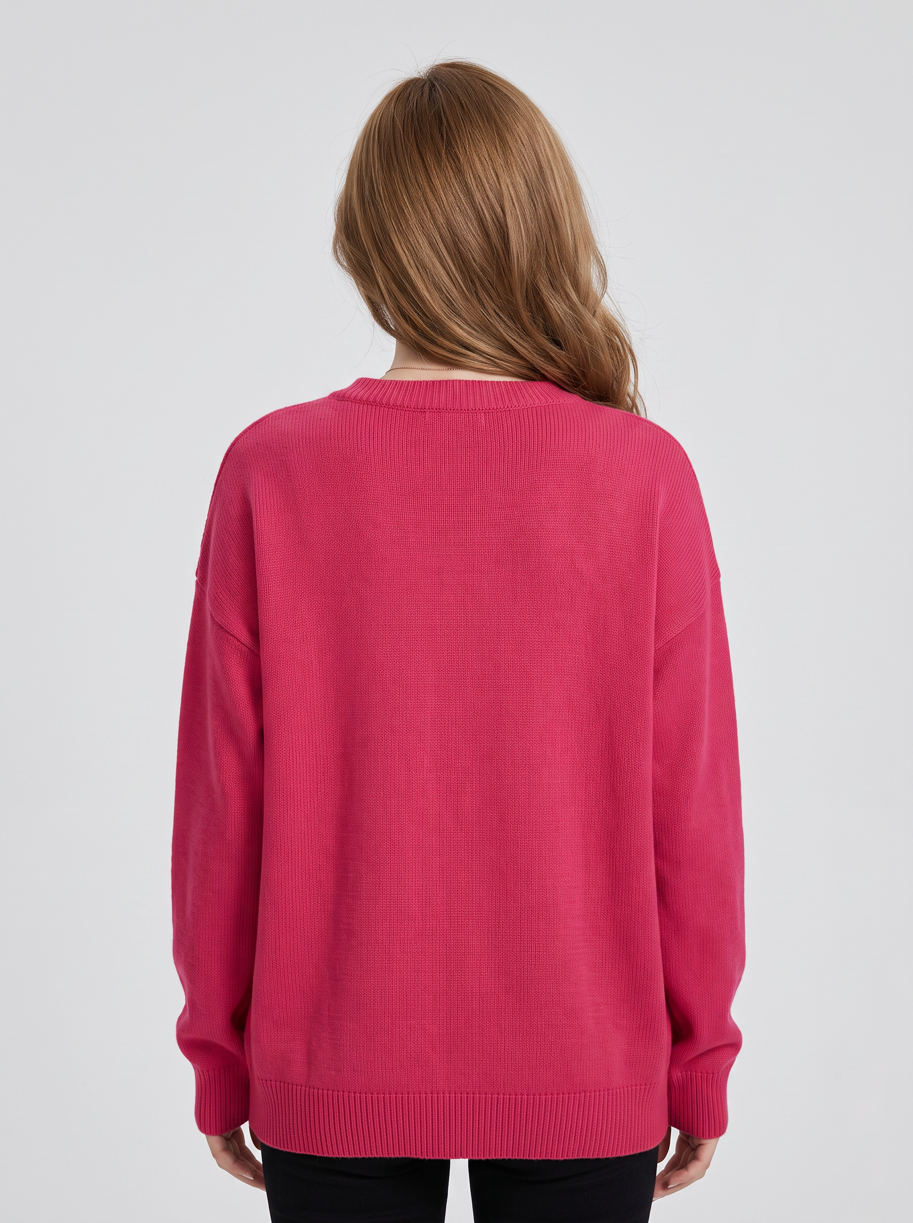 Knitted Crew Neck Pullover view 13