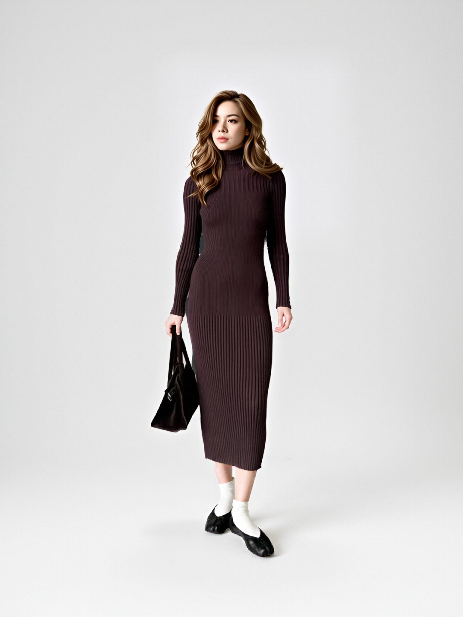 Knitted Long-Sleeve Sweater view 8