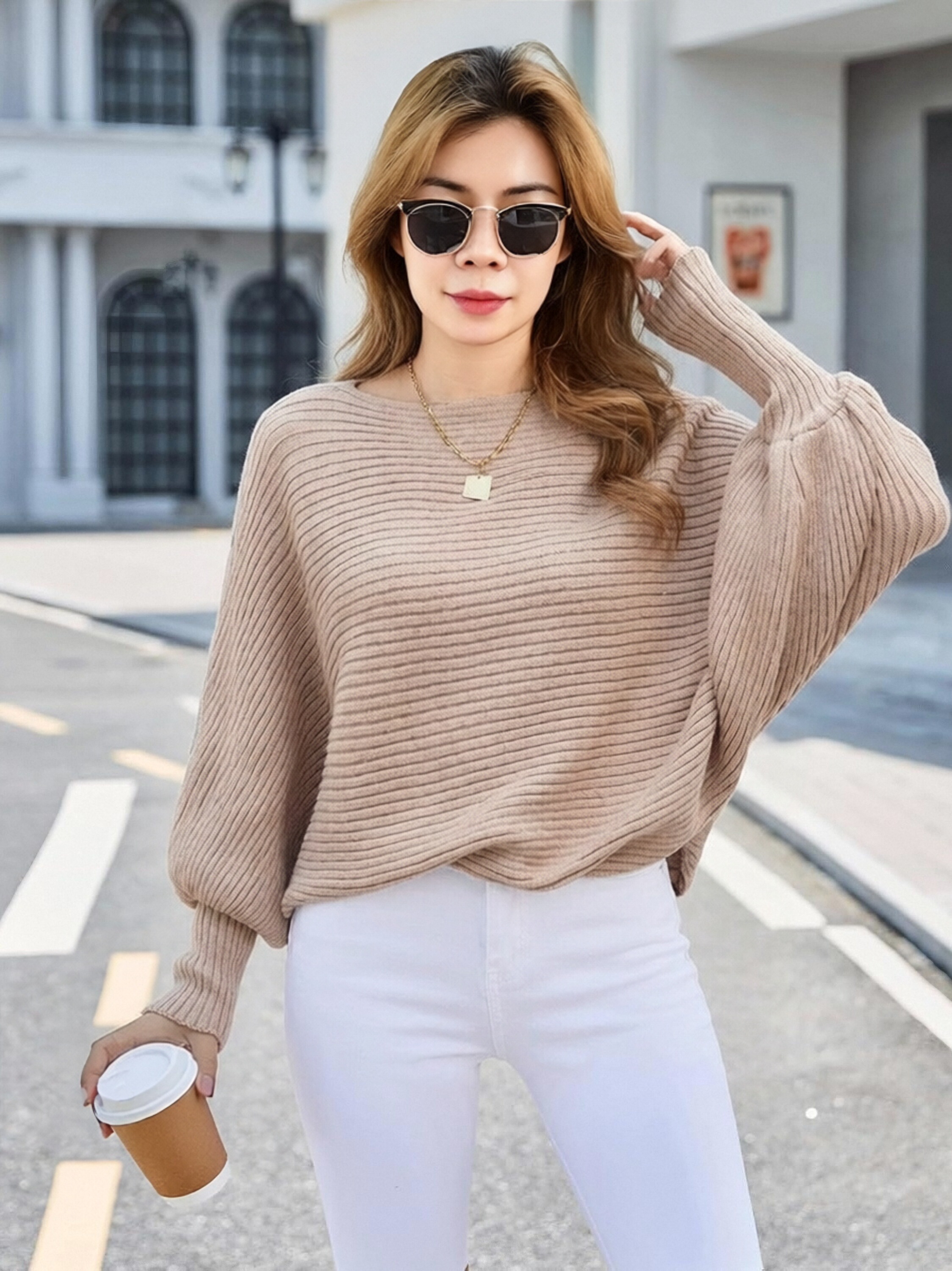 Classic Ribbed Knitwear Sweater 332 view 7