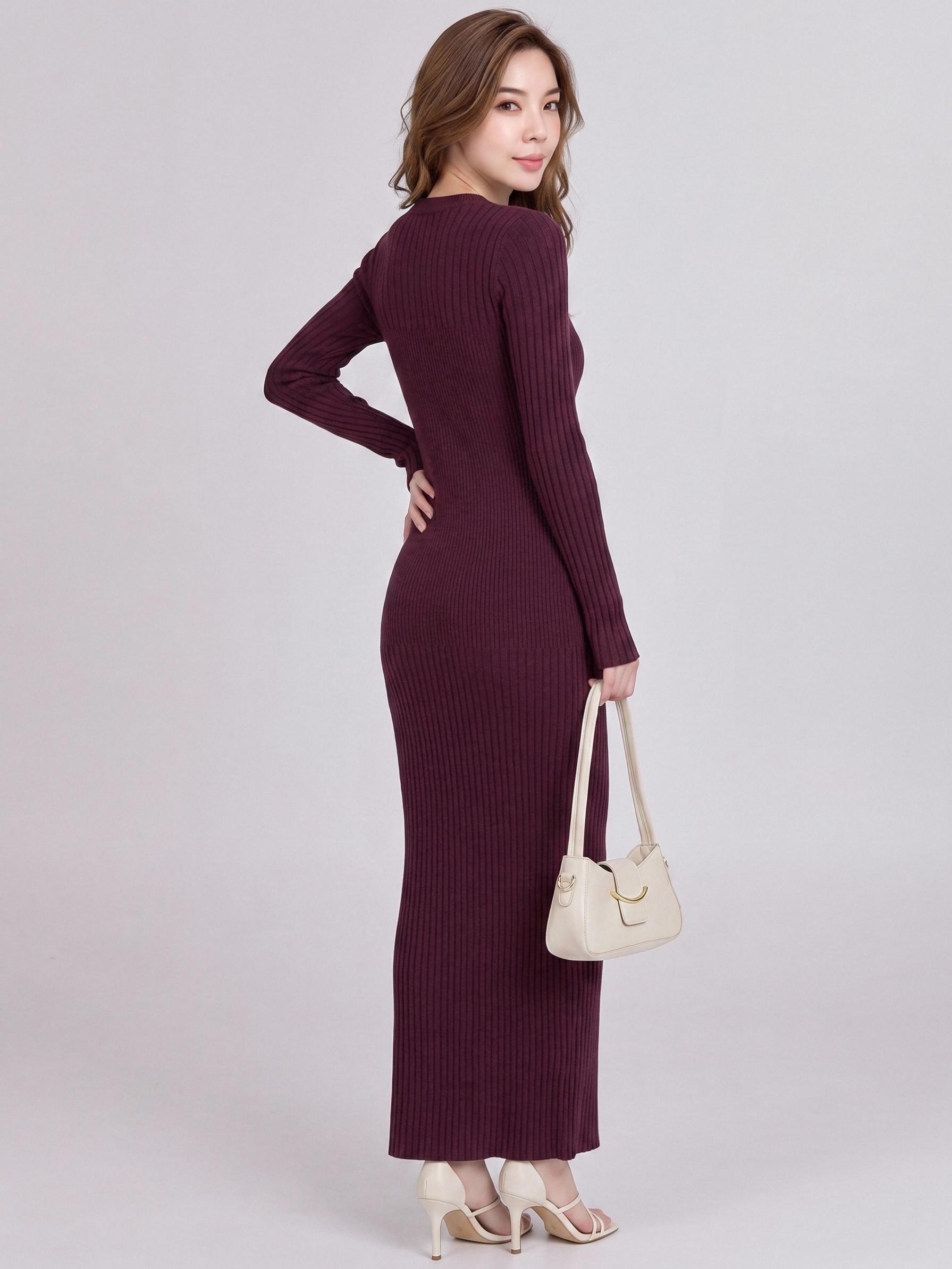 Knitted Long-Sleeve Sweater view 6