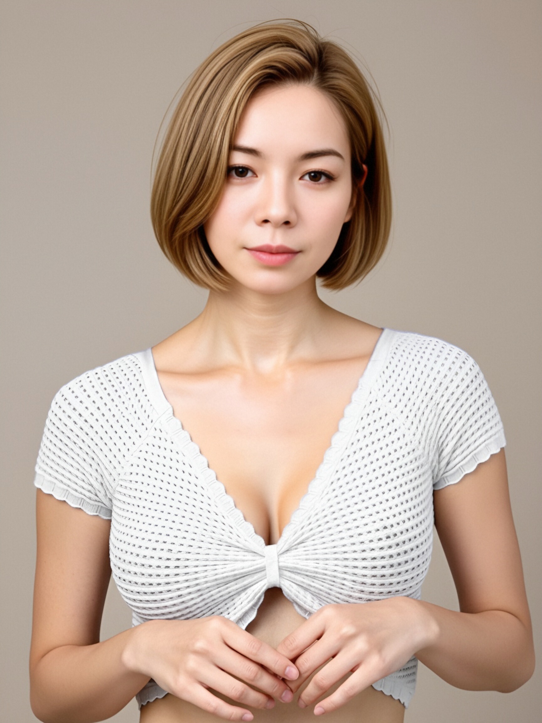 Ribbed Crewneck Knit Sweater 2123 view 2