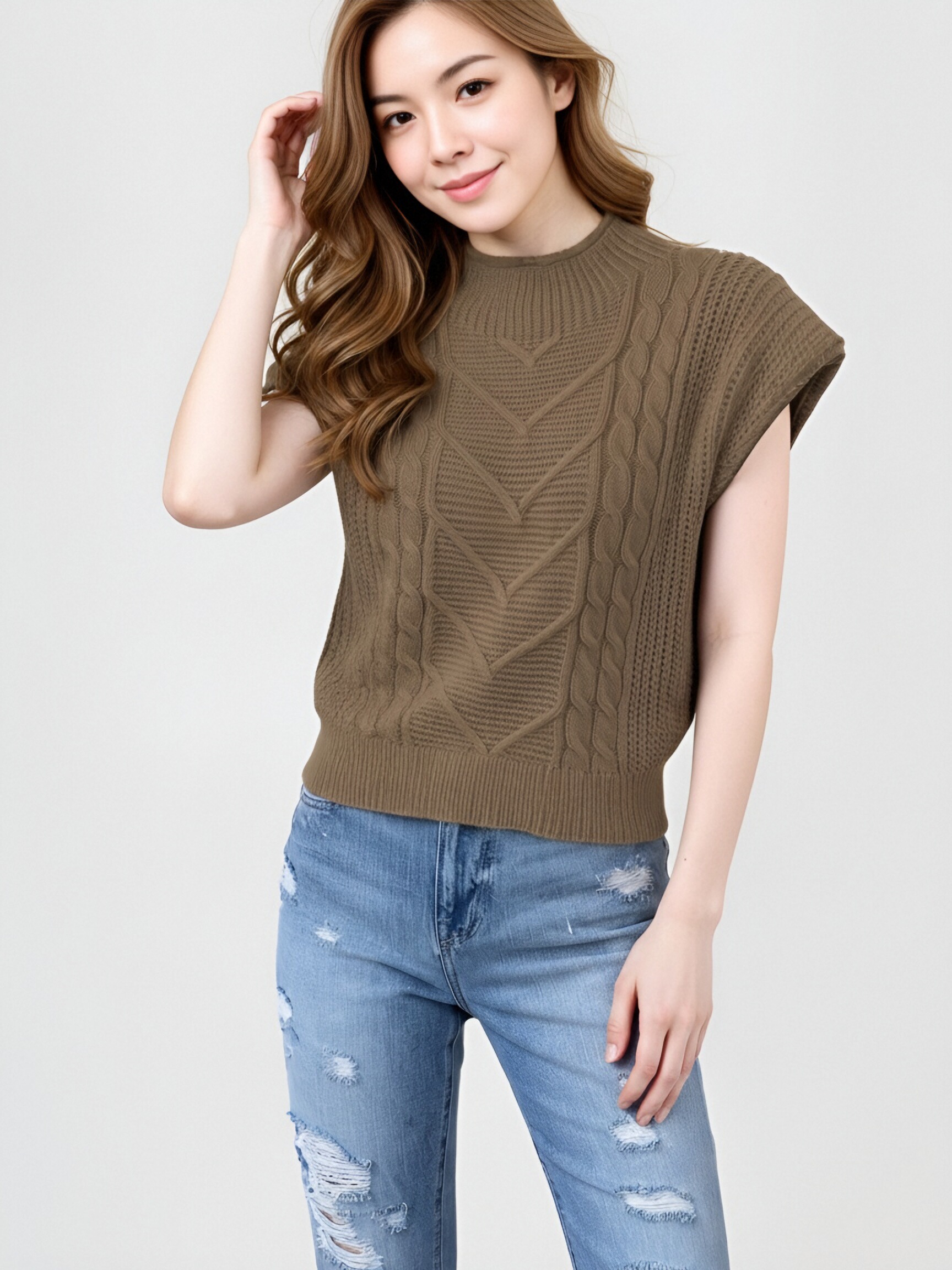 Classic Fine-Knit Crew Sweater